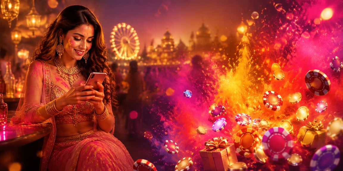 Indian mobile user securely transacting payments during festival season